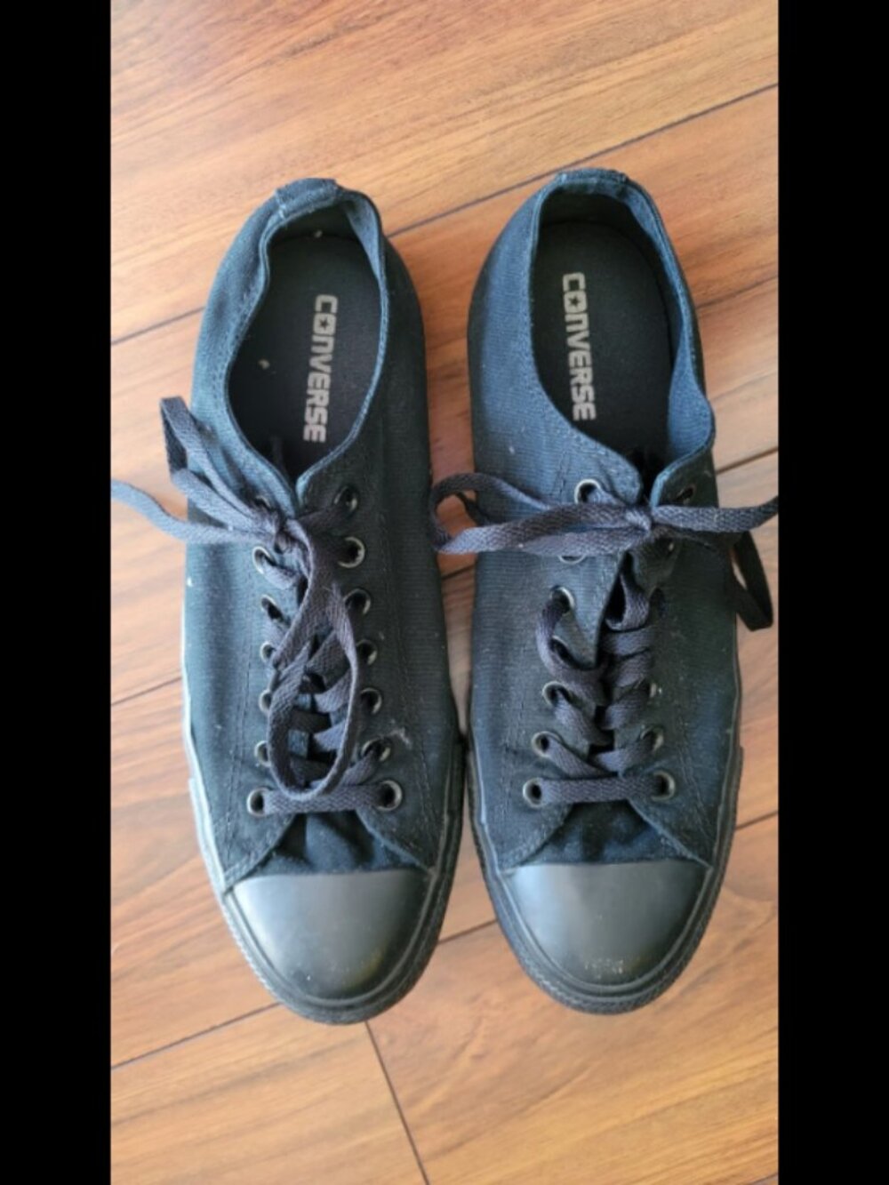 Converse All Star Black Canvas Sneakers Men's 10